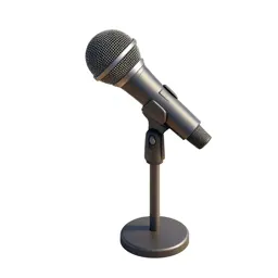 Boom microphone on a stand