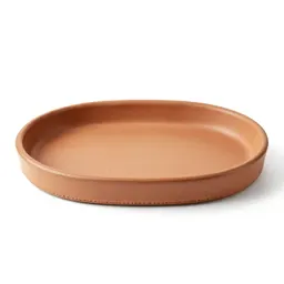 Leather valet tray