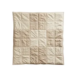 Patchwork quilt folded into a square