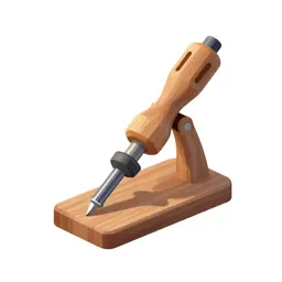Soldering iron with a stand