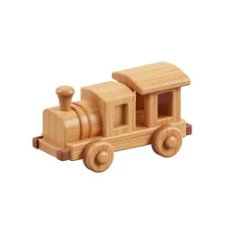 Wooden train track piece