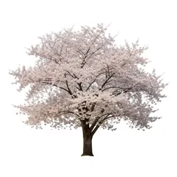 Cherry tree in blossom