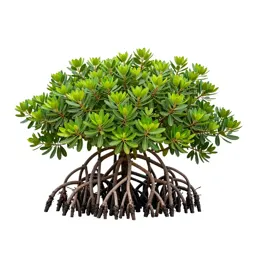Mangrove with stilt roots