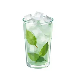 Mojito with crushed ice
