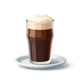 Pint of stout settling