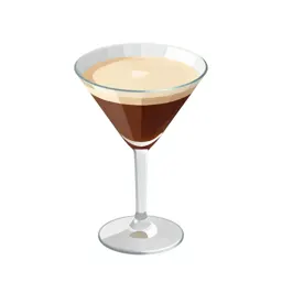 Espresso martini with crema
