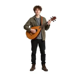 Bard with a travelling lute