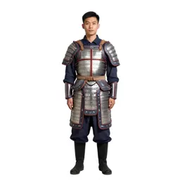 Temple guardian in ceremonial armour