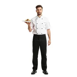 Chef plating a dish