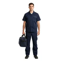 Paramedic with a response bag
