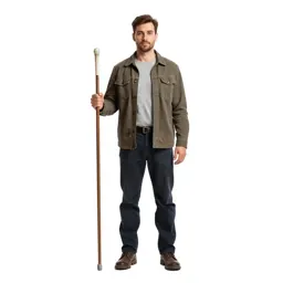 Shepherd with a crook