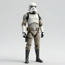 Clone trooper without a helmet