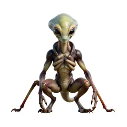 Chitinous alien scout