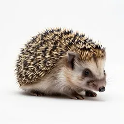 Hedgehog curled up