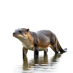 Kelpie rising from water
