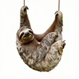 Sloth hanging