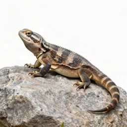 Tuatara on a rock