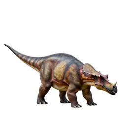 Ankylosaurus with its club tail