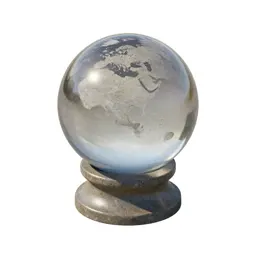 Crystal ball on a stand