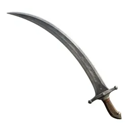 Curved scimitar