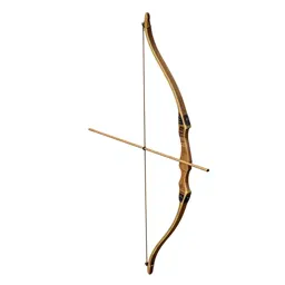 Longbow with a quiver