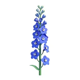 Delphinium stem