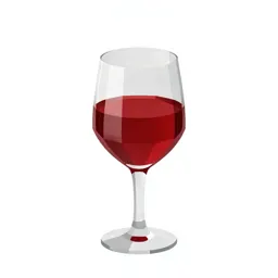 Glass of red wine