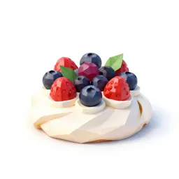 Pavlova with berries