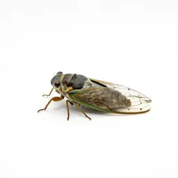 Cicada mid-song