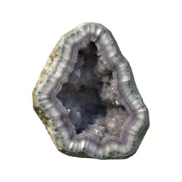 Geode with calcite