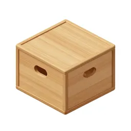 Hinged wooden gift box