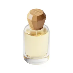 Perfume bottle with a faceted stopper
