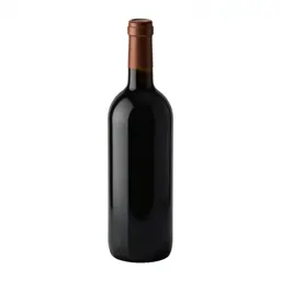 Wine bottle with a wax seal
