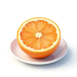 Blood orange halved