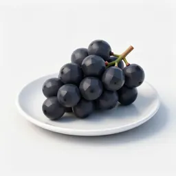 Bunch of black grapes