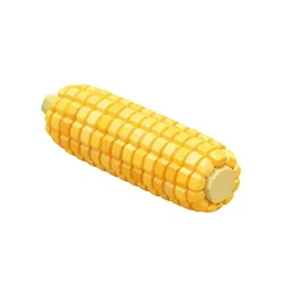 Corn cob with husk peeled