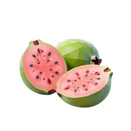 Feijoa cut in two