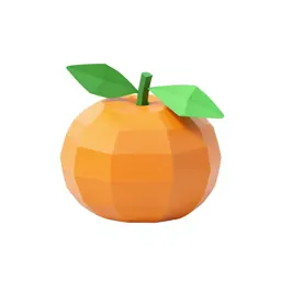 Mandarin with leaves
