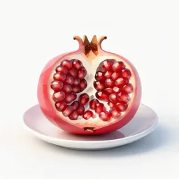 Pomegranate broken open
