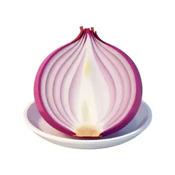 Red onion halved