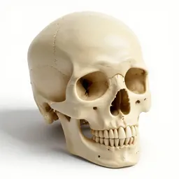 Human skull anatomical model