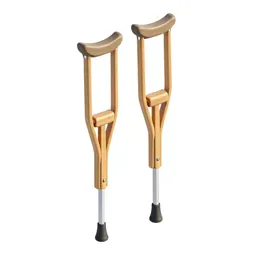 Pair of forearm crutches
