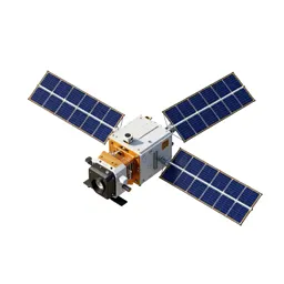 Satellite bus with solar wings