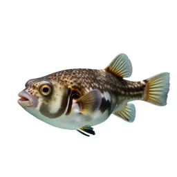 Pufferfish inflated