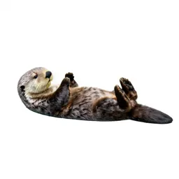 Sea otter floating