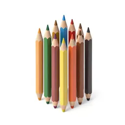 Set of coloured pencils