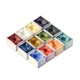 Set of watercolour pans