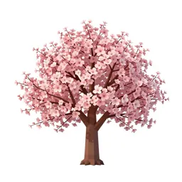 Cherry tree in blossom