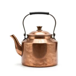 Copper kettle with patina