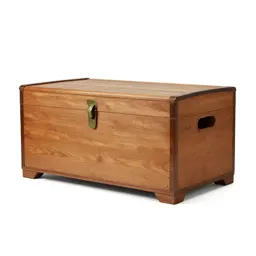 Wooden steamer trunk